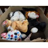 Small box of T.Y. Beanie Babies