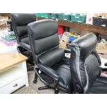 Lay-Z-Boy executive armchair in black upholstery