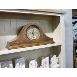 Wooden cased mantle clock