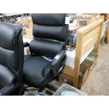 Lay-Z-Boy executive armchair in black upholstery