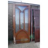 2 art deco part glazed doors