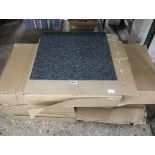 Half under bay of boxes containing carpet tiles (20 per box)