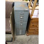 Bisley multi drawer filing cabinet in grey