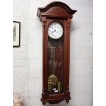 Mahogany cased wall clock