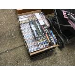 2 crates of various CDs and DVDs