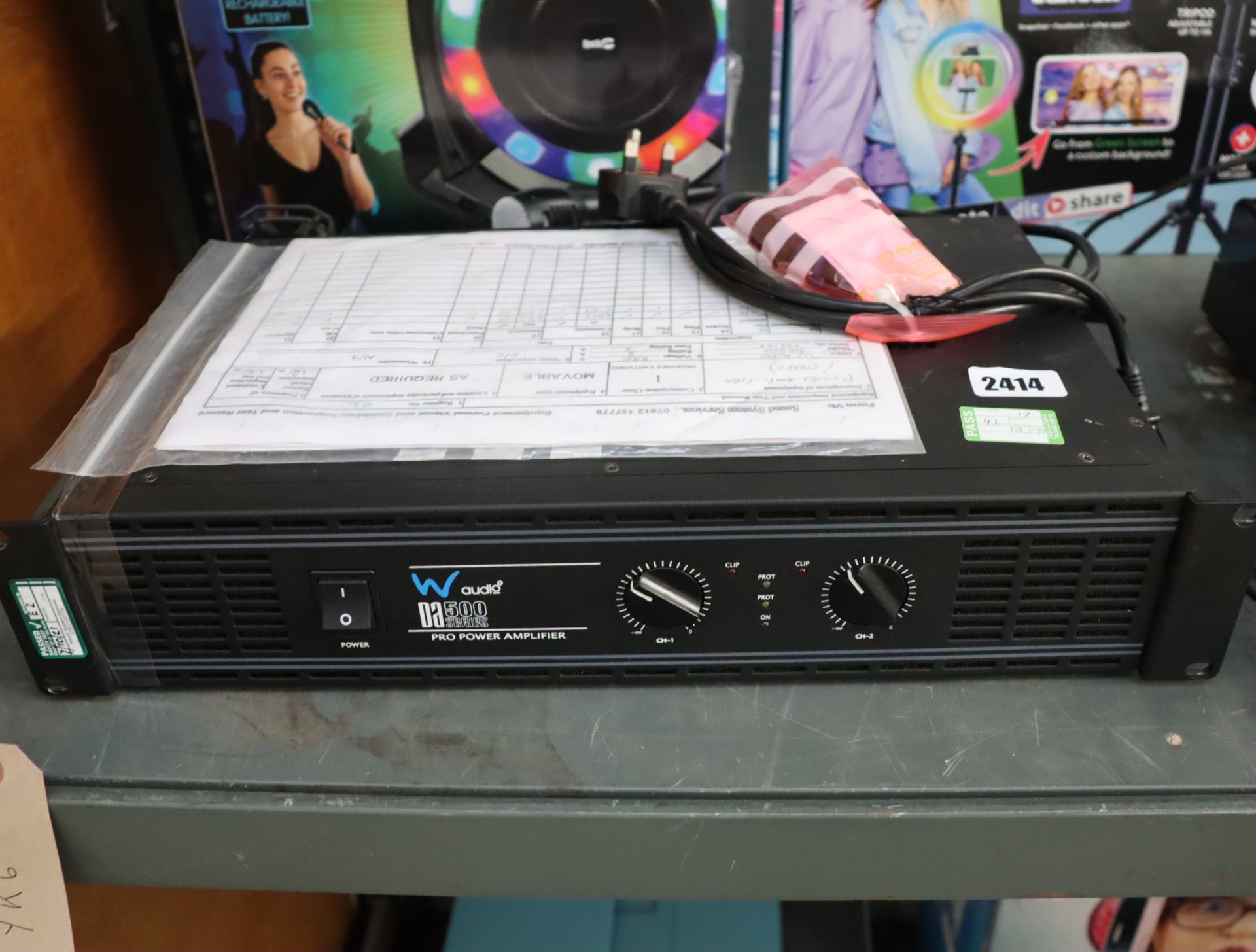 (17) W Audio DA500 series pro power amplifier - Image 3 of 3
