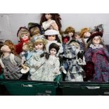 2 crates of dolls