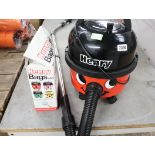 Henry vacuum cleaner with pole and spare bags