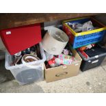 4 boxes containing mixed housewares