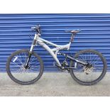 Shockwave XT910 alloy frame mountain bike in grey and black