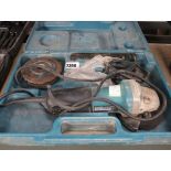 (29) Cased Makita electric angle grinder