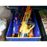 Crate of Nerf guns