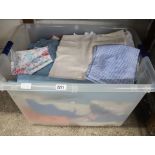 Crate of fabric