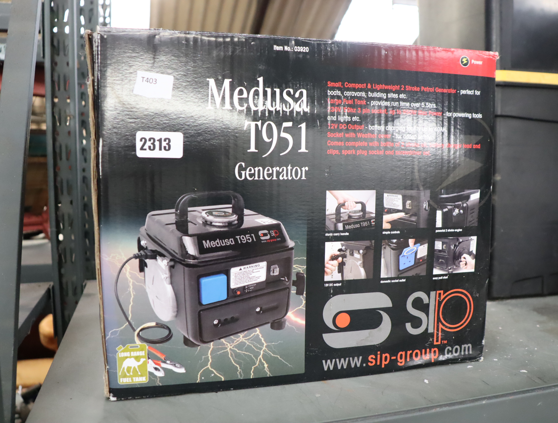 Boxed Medusa T951 petrol generator