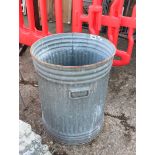 (1093) Galvanized trash can