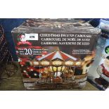 Boxed Christmas deluxe animated LED light up Christmas carousel