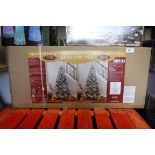 Boxed 7.5ft multi colour LED light up artificial Christmas tree