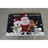 60 by 90cm happy Christmas door mat