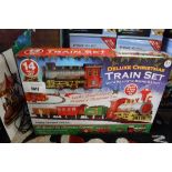 14 piece deluxe Christmas train set