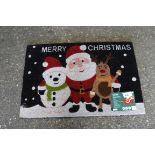 60 by 90cm happy Christmas door mat