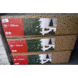 3 boxed 6ft Eiger artificial Christmas trees