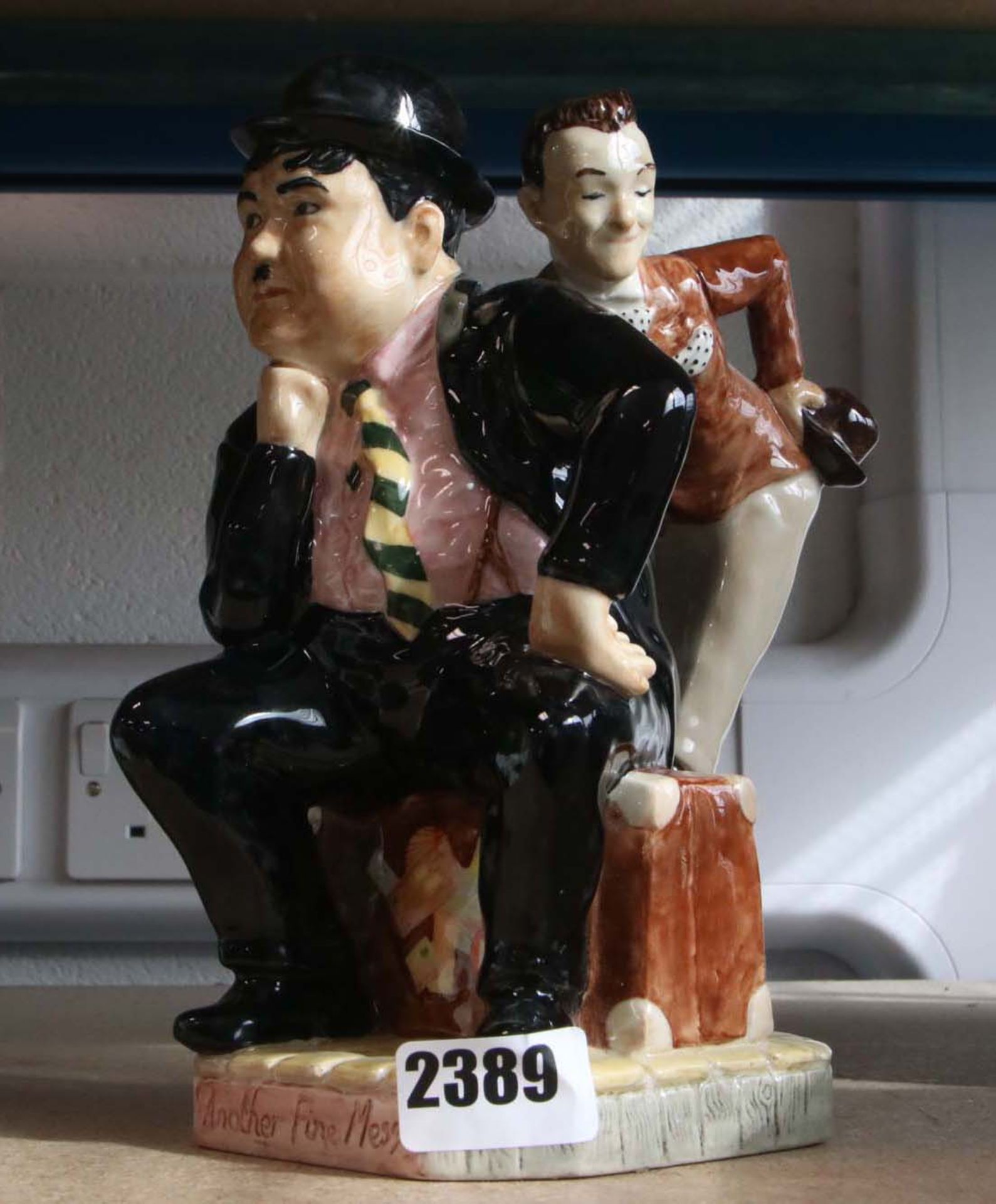 Keith Francis Made in England Laurel & Hardy figurine set with box