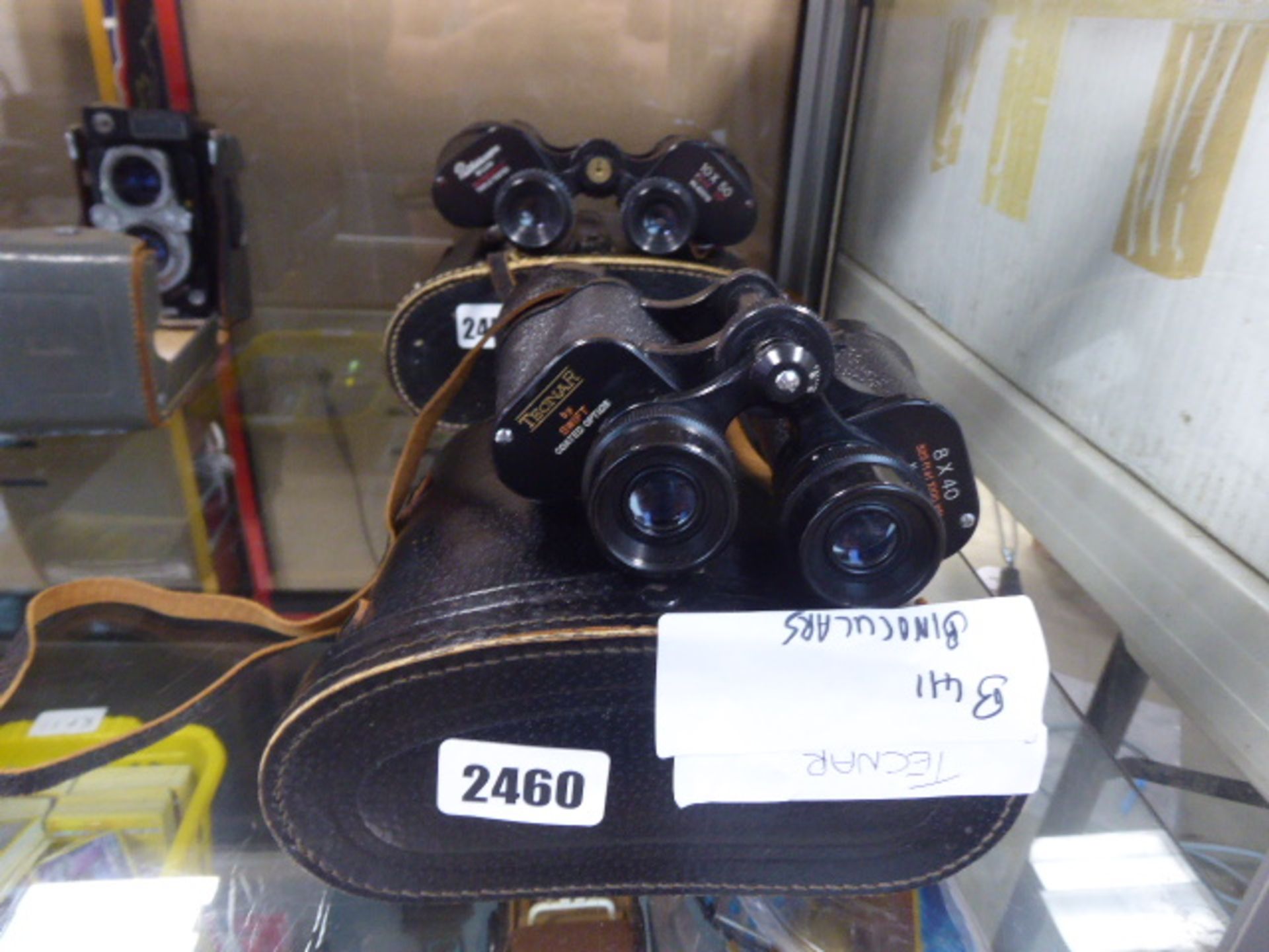 Pair of Tecnar 8x40 binoculars with case