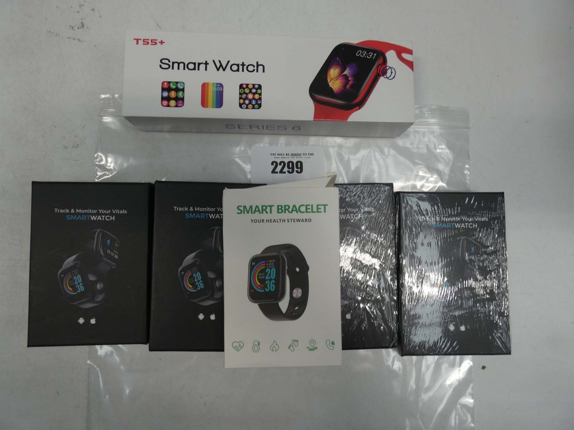 Assorted smartwatches