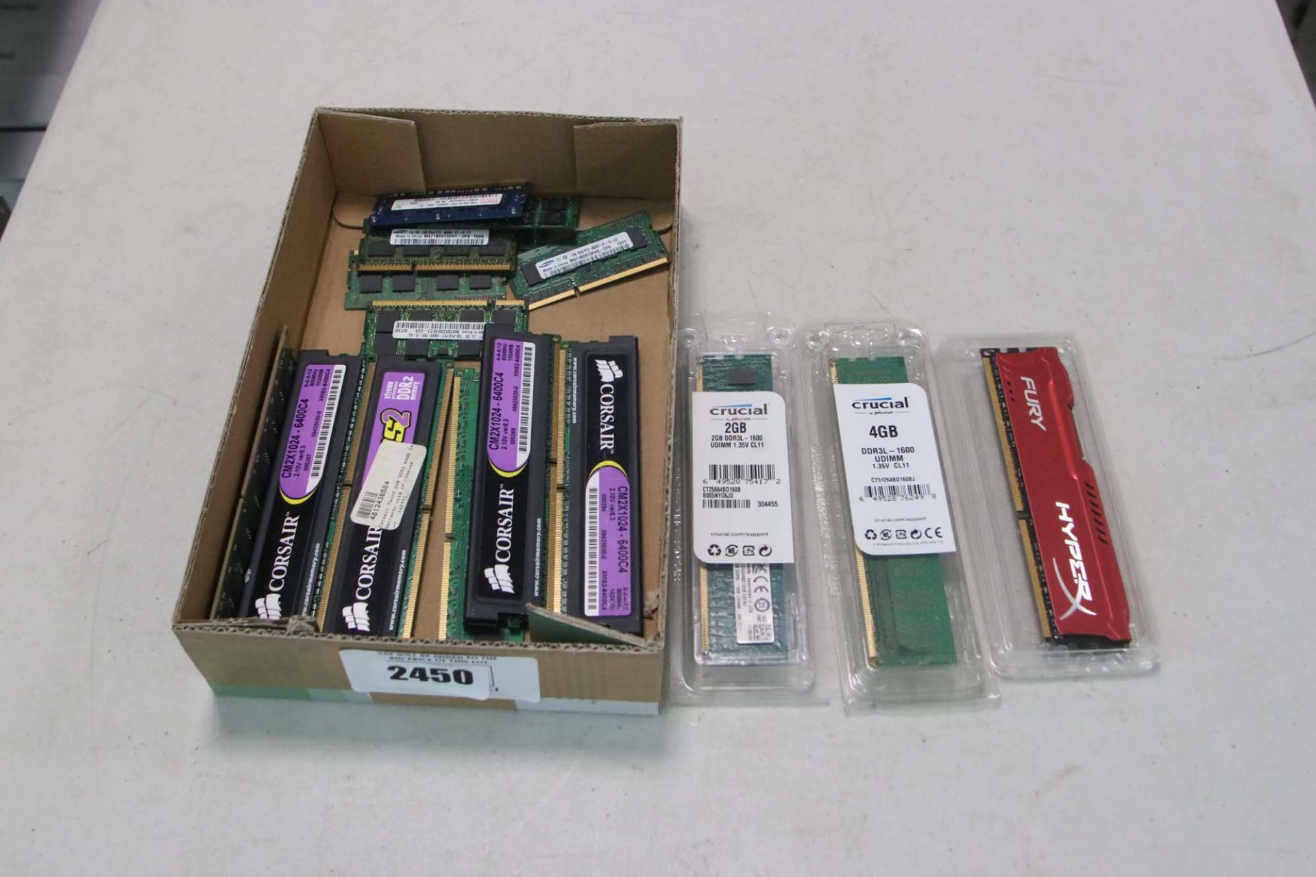 Various RAM modules, DVR2/DVR3 laptop SO-DIMM RAM modules