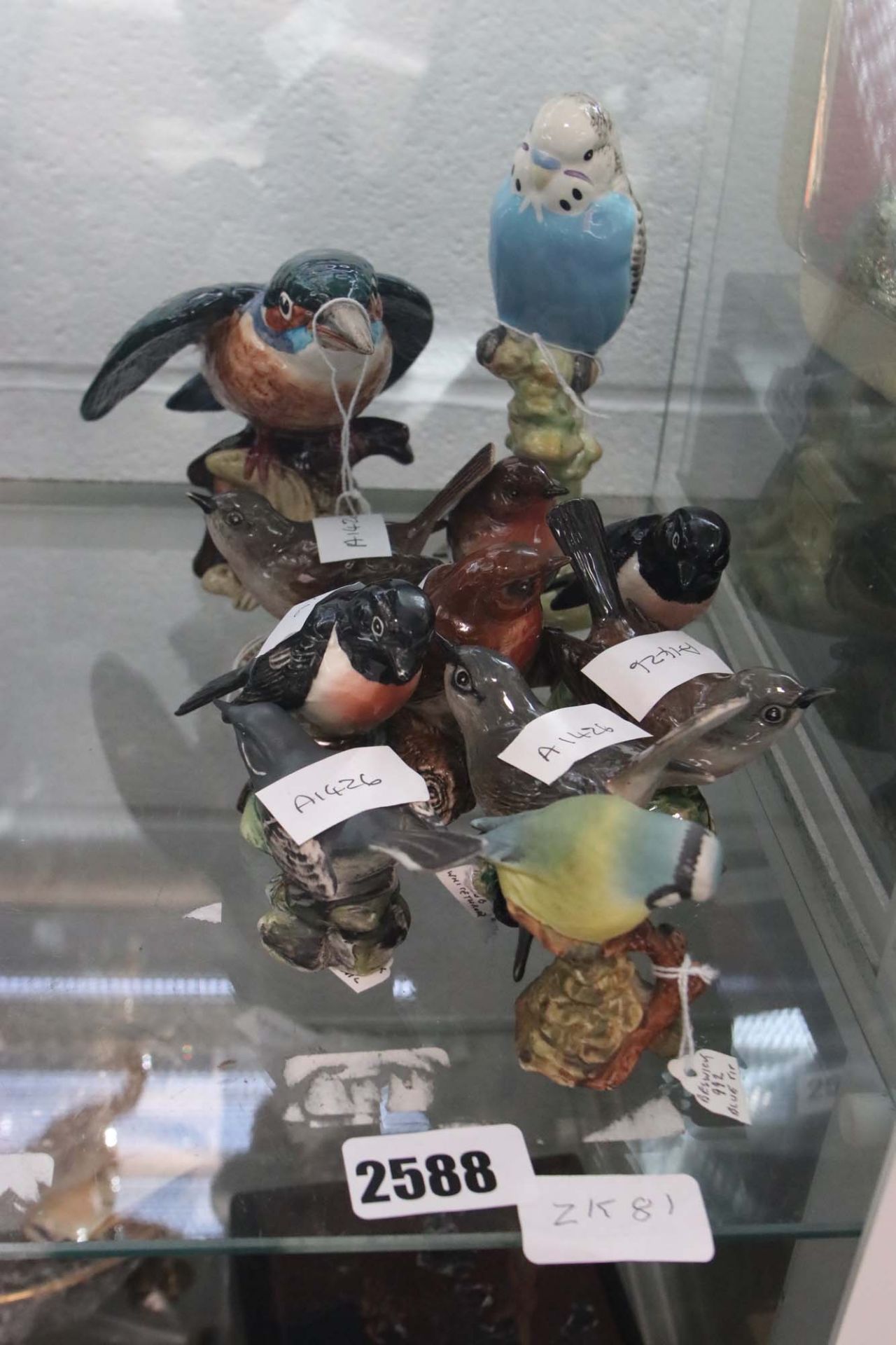 Beswick bird ornaments to inc. Kingfisher no. 2371