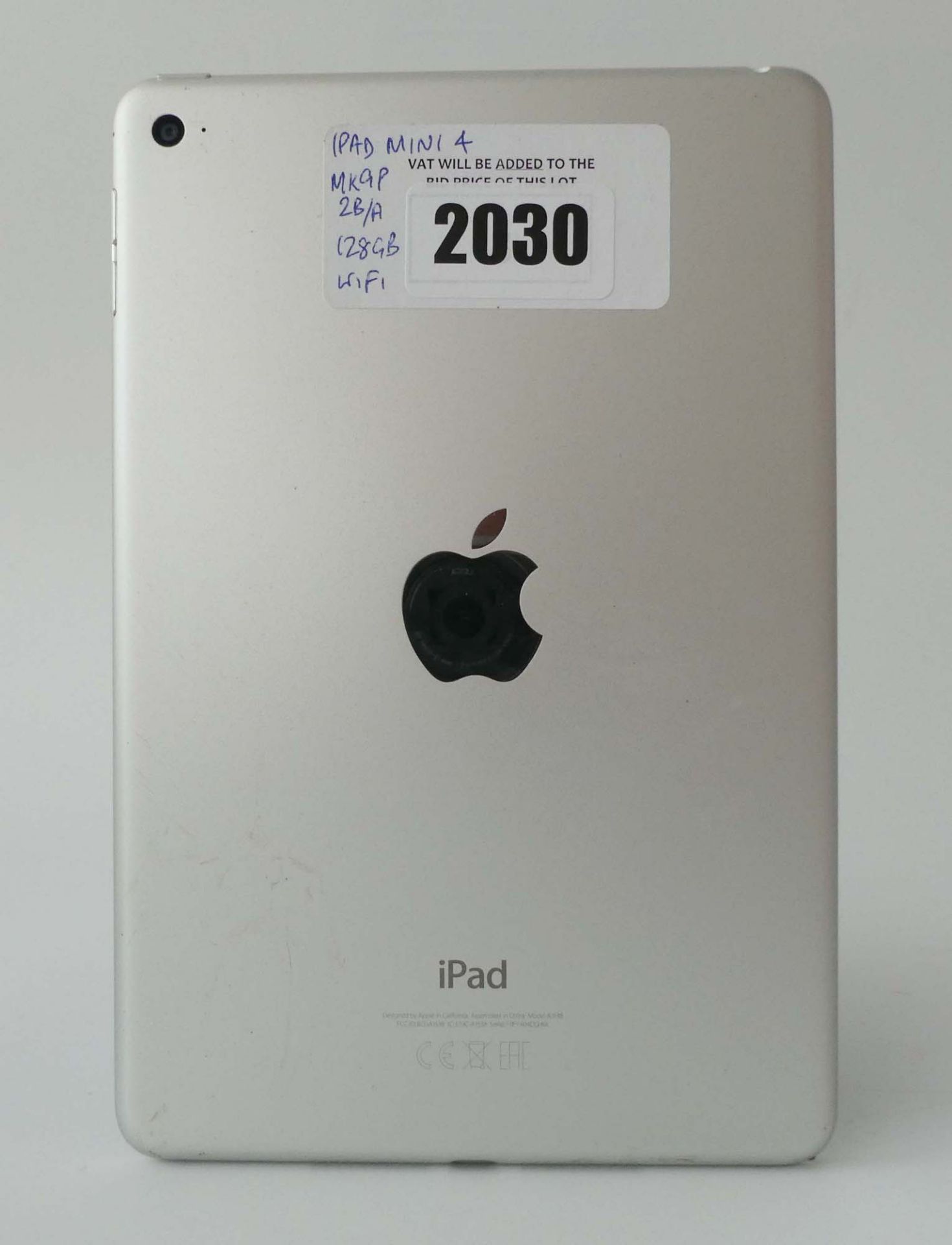 iPad Mini 4 A1538 128GB Silver tablet - Image 2 of 2