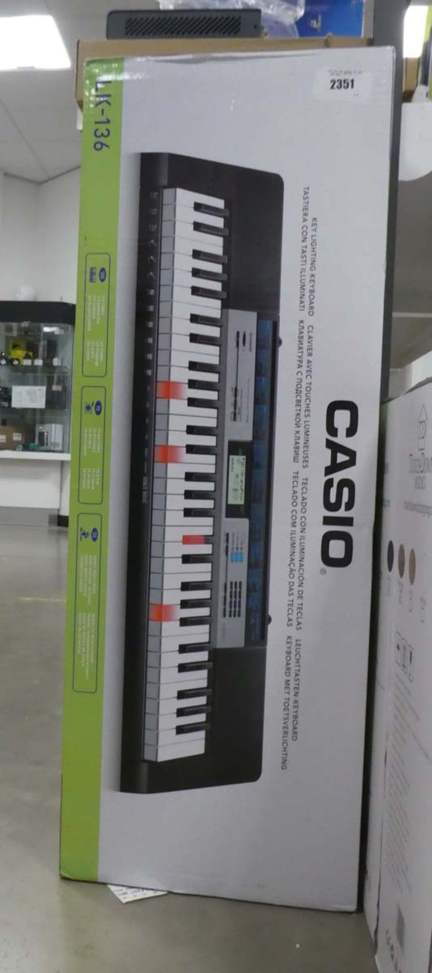 Casio LK136 keyboard and box