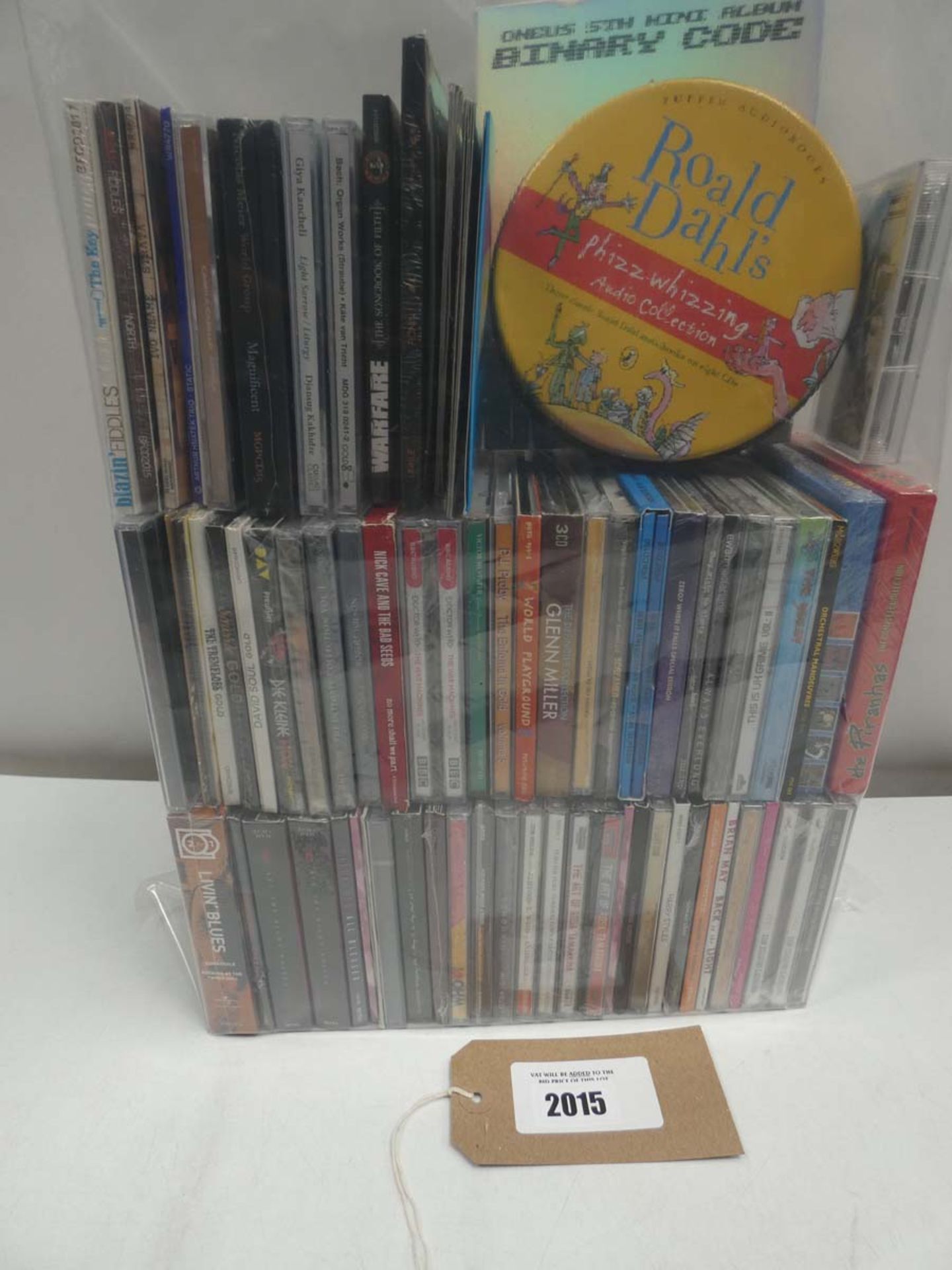 Bag containing quantity of music CD albums