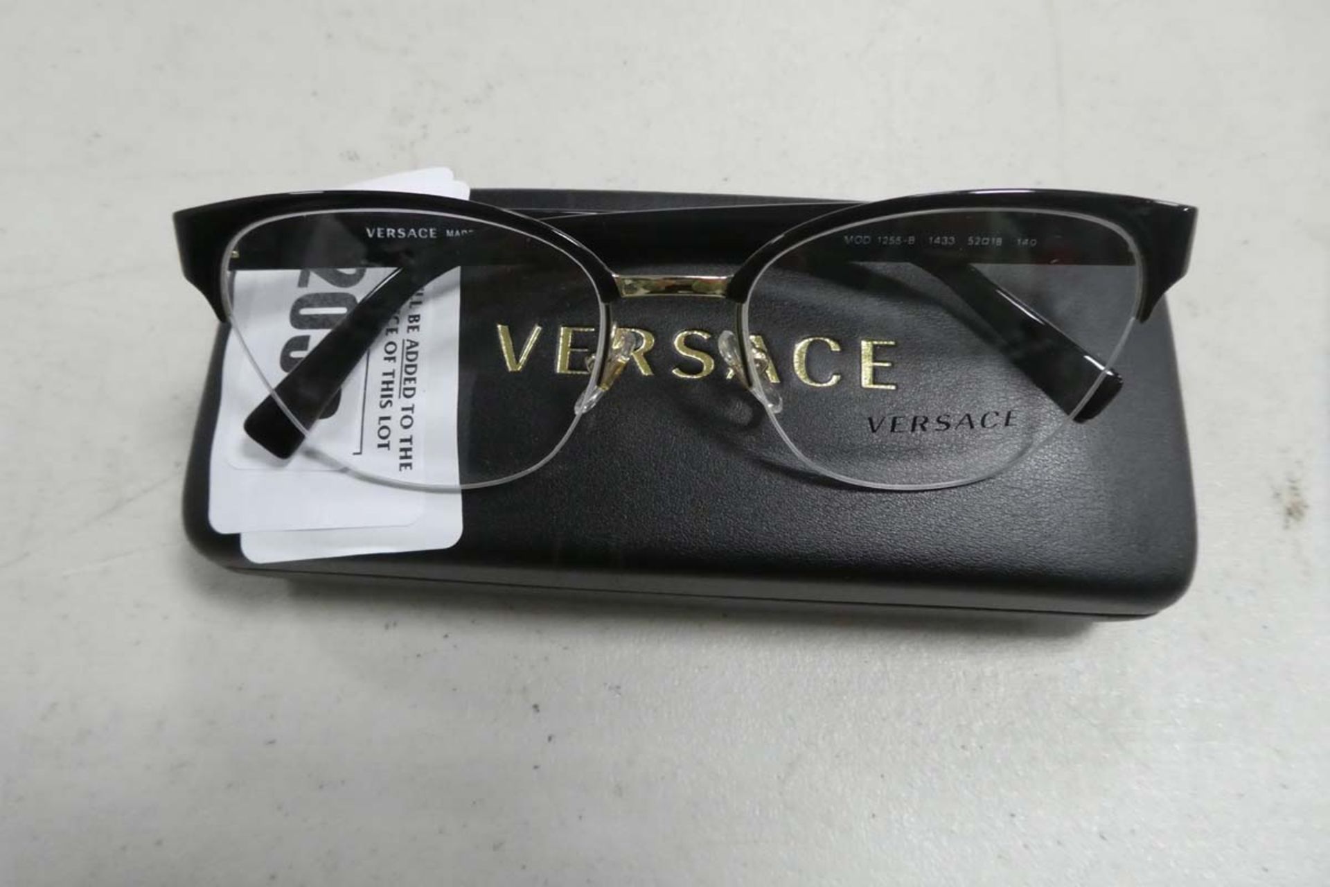 Versace reading glass frames with hard case