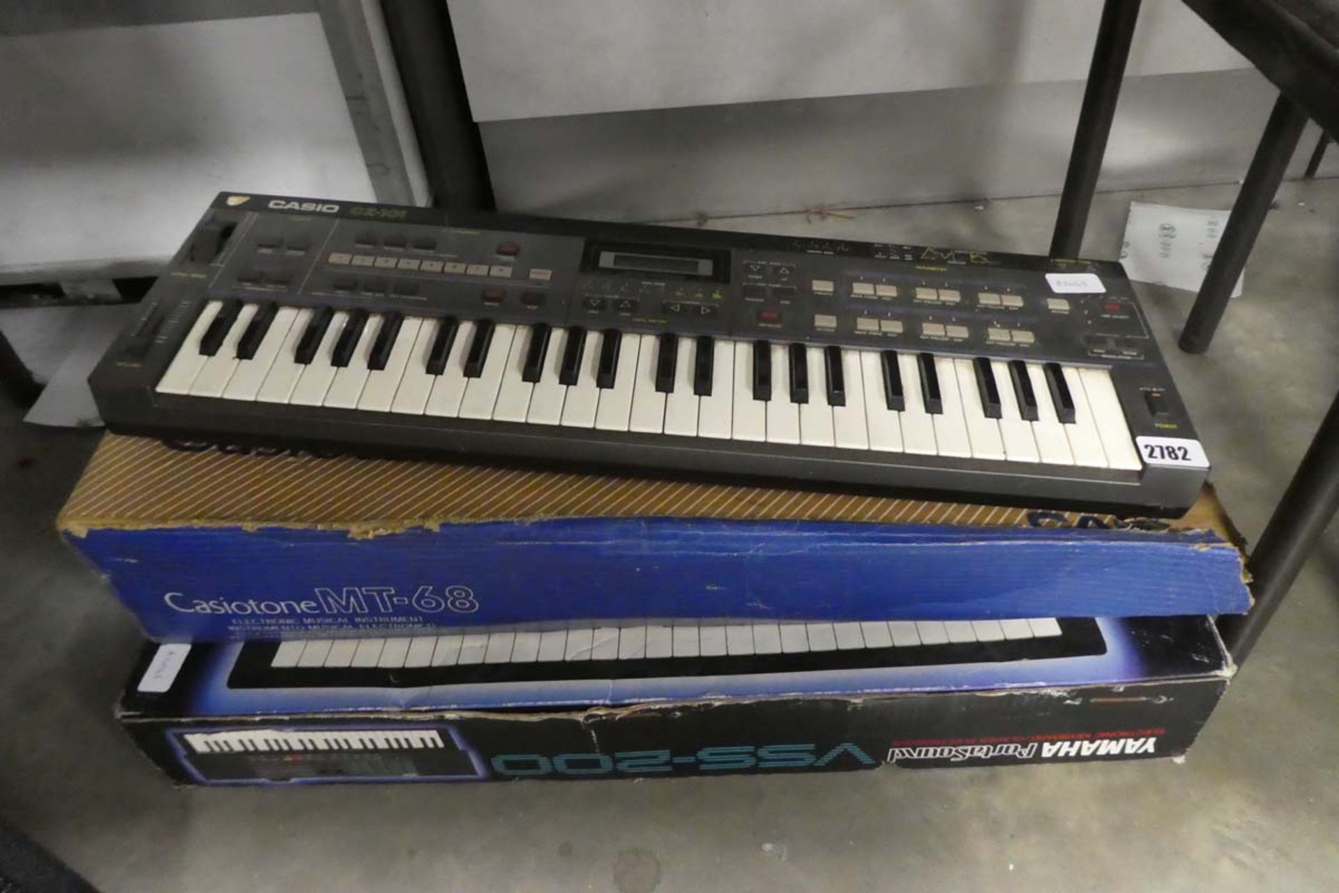 3 various digital keyboards to include a Casio CZ101