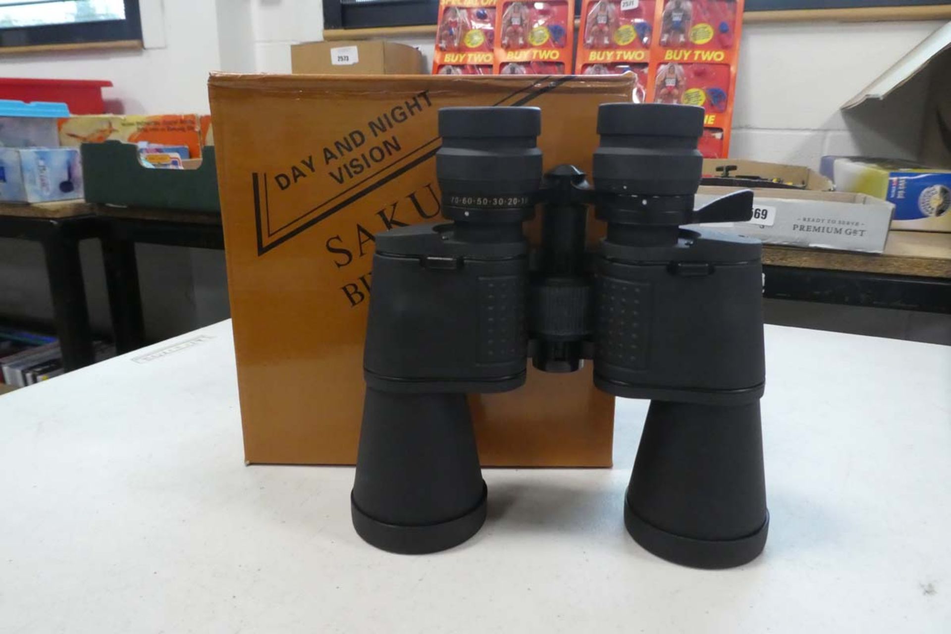 Sakura binoculars in box