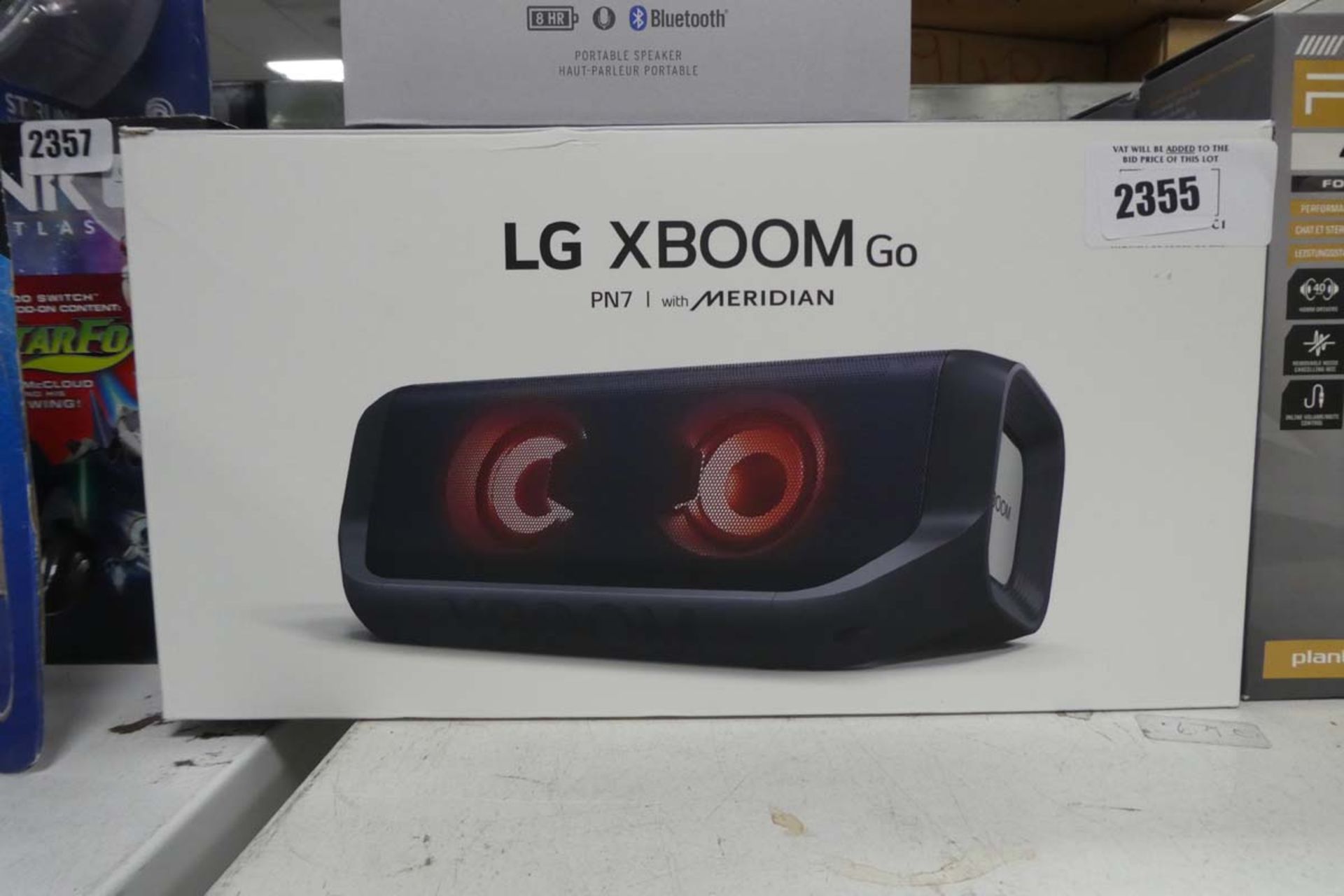 LG X Boom PN7 portable bluetooth speaker, boxed