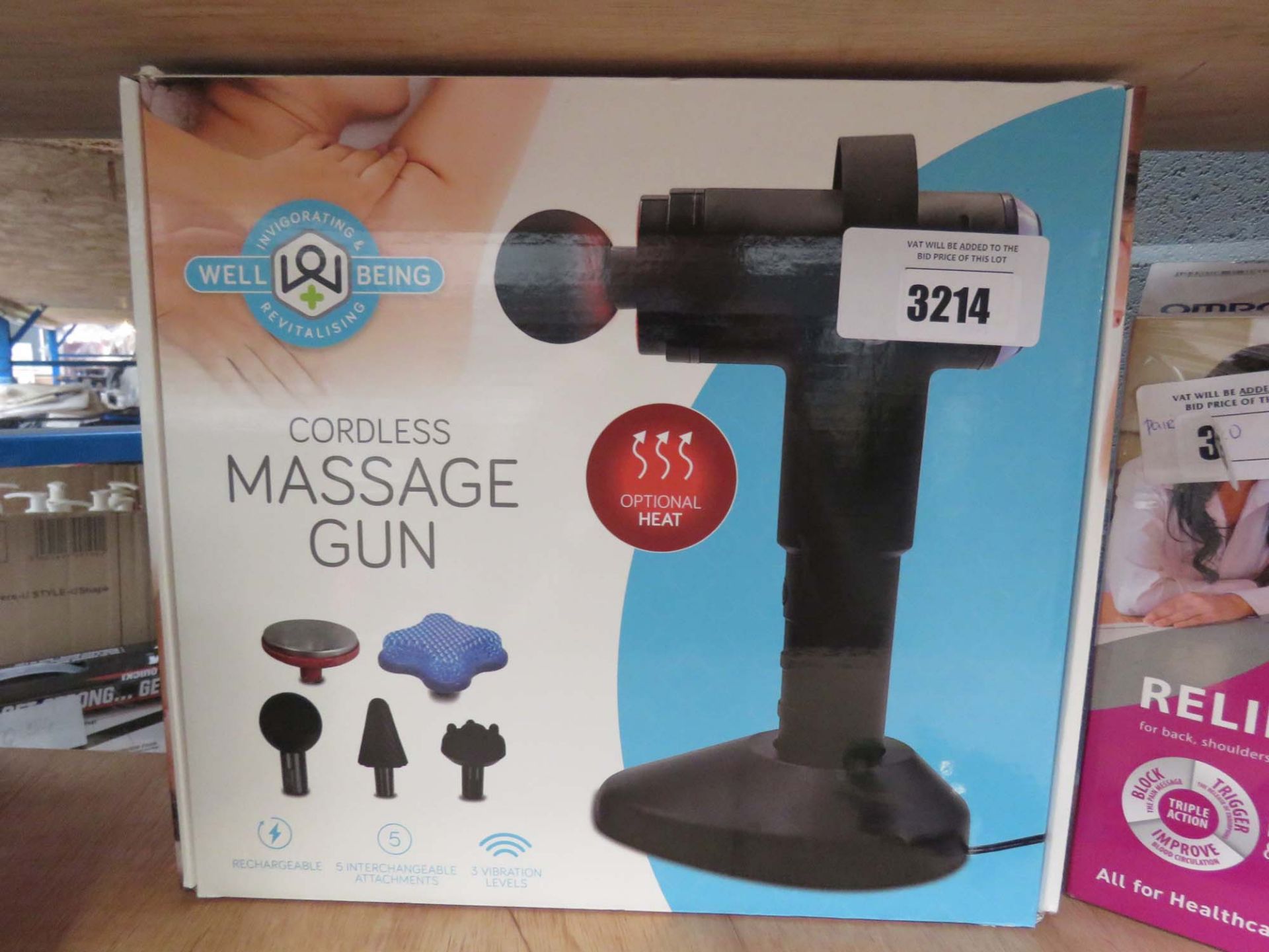 Cordless massage gun