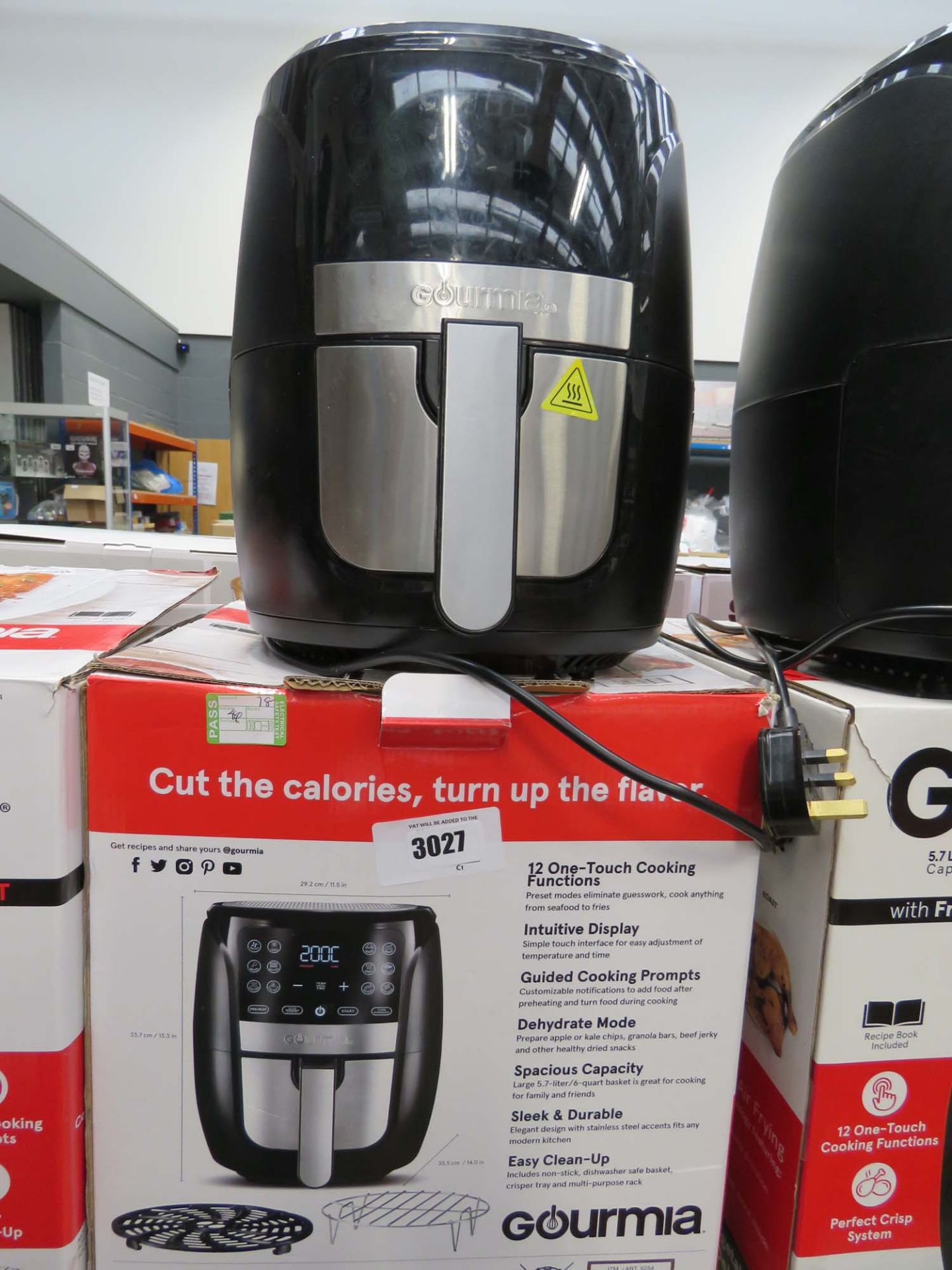 Boxed Gourmia digital air fryer