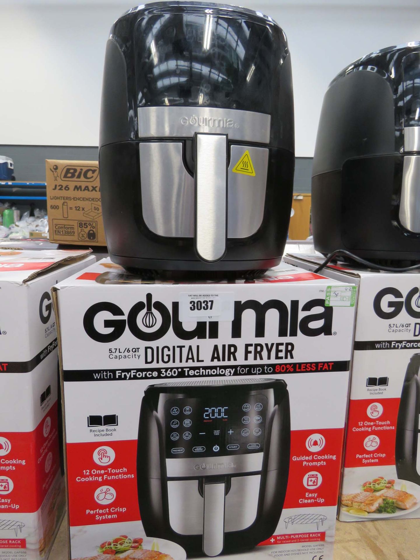 Boxed Gourmia digital air fryer