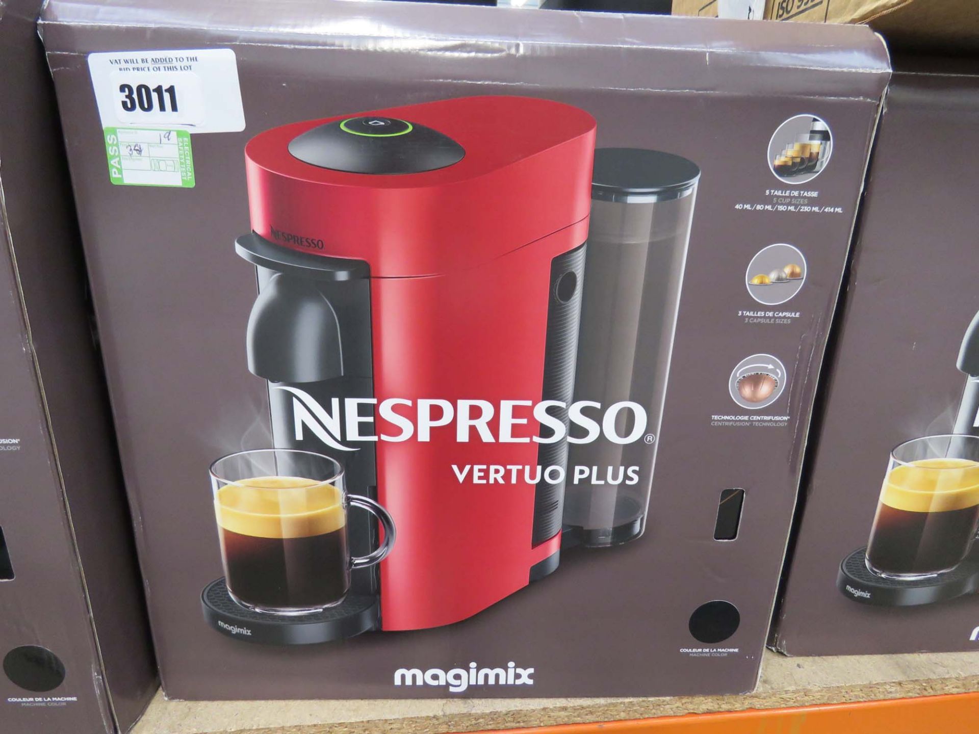 3007 Magimix Nespresso Virtuo Plus coffee machine