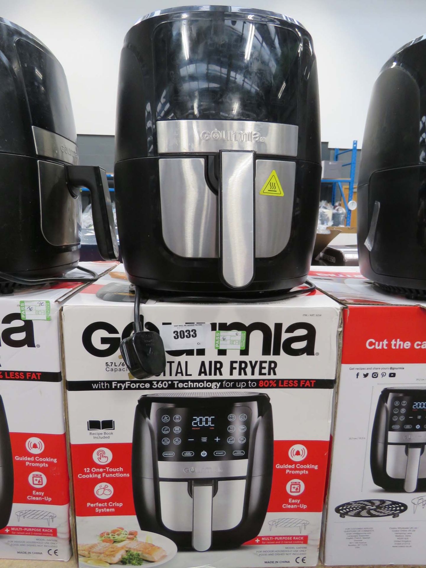 Boxed Gourmia digital air fryer