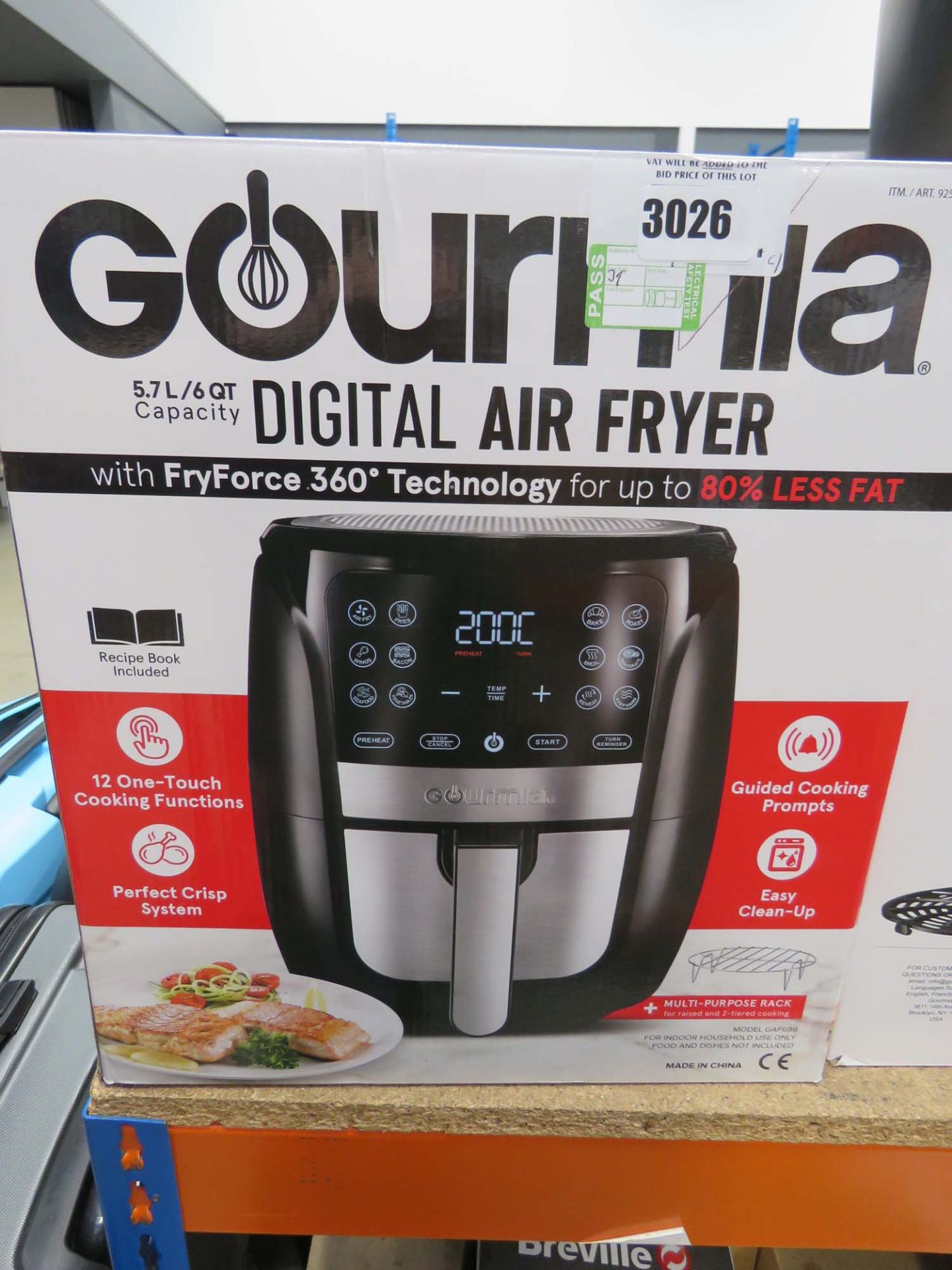 3030 Boxed Gourmia digital air fryer