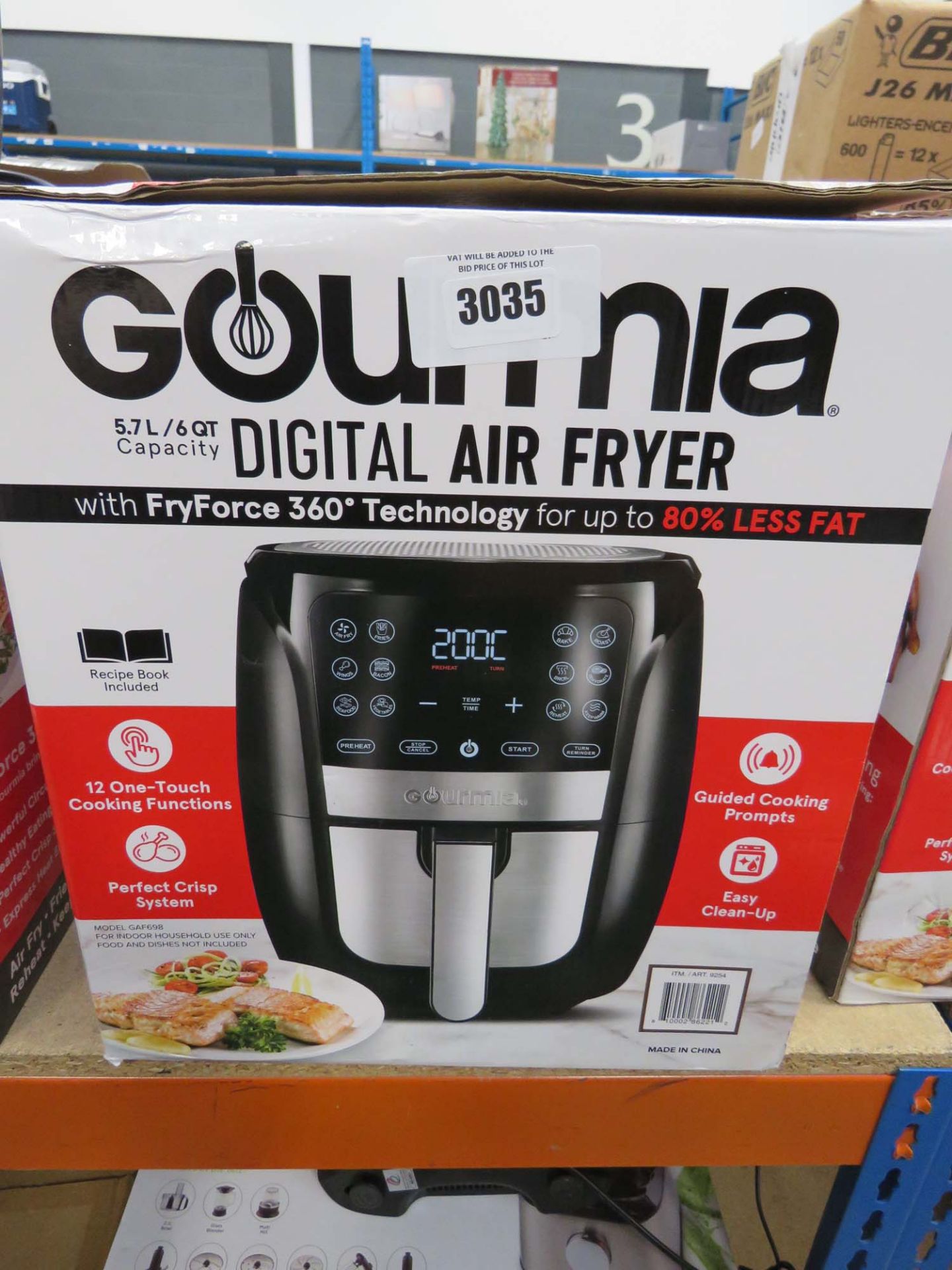 Boxed Gourmia digital air fryer