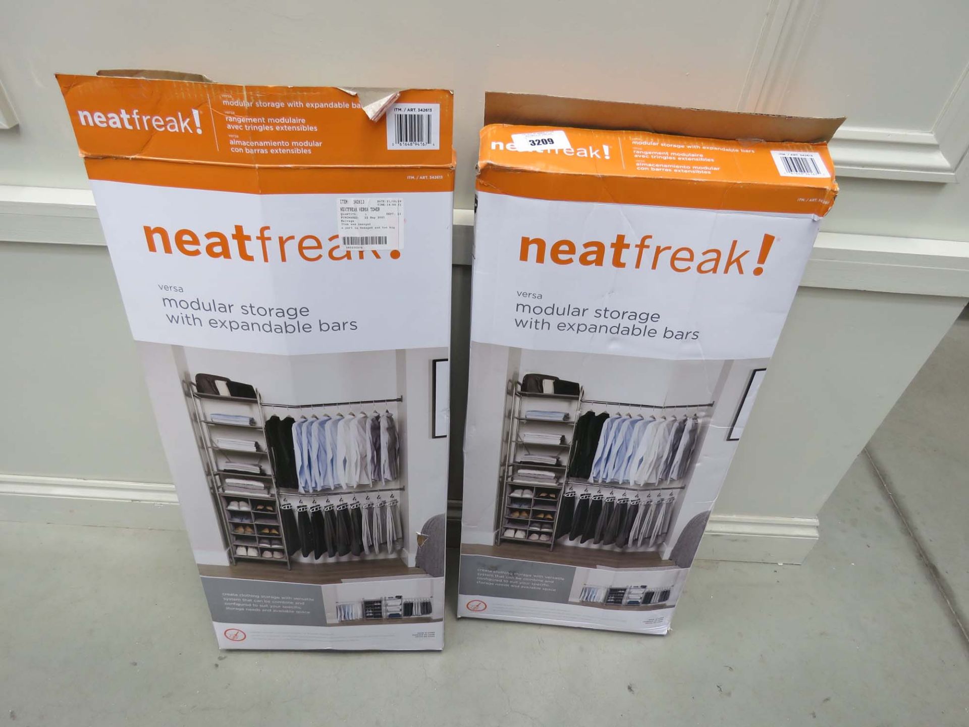 2 boxed Neat Freak storage sets