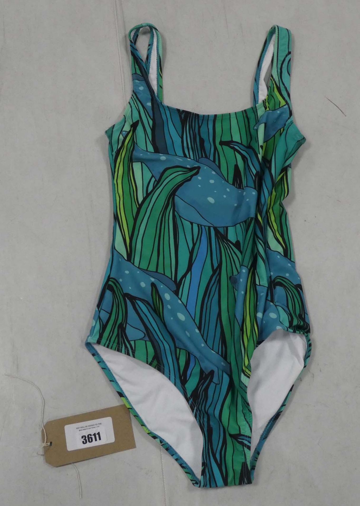 Batoko seal pattern sea green swimsuit size small