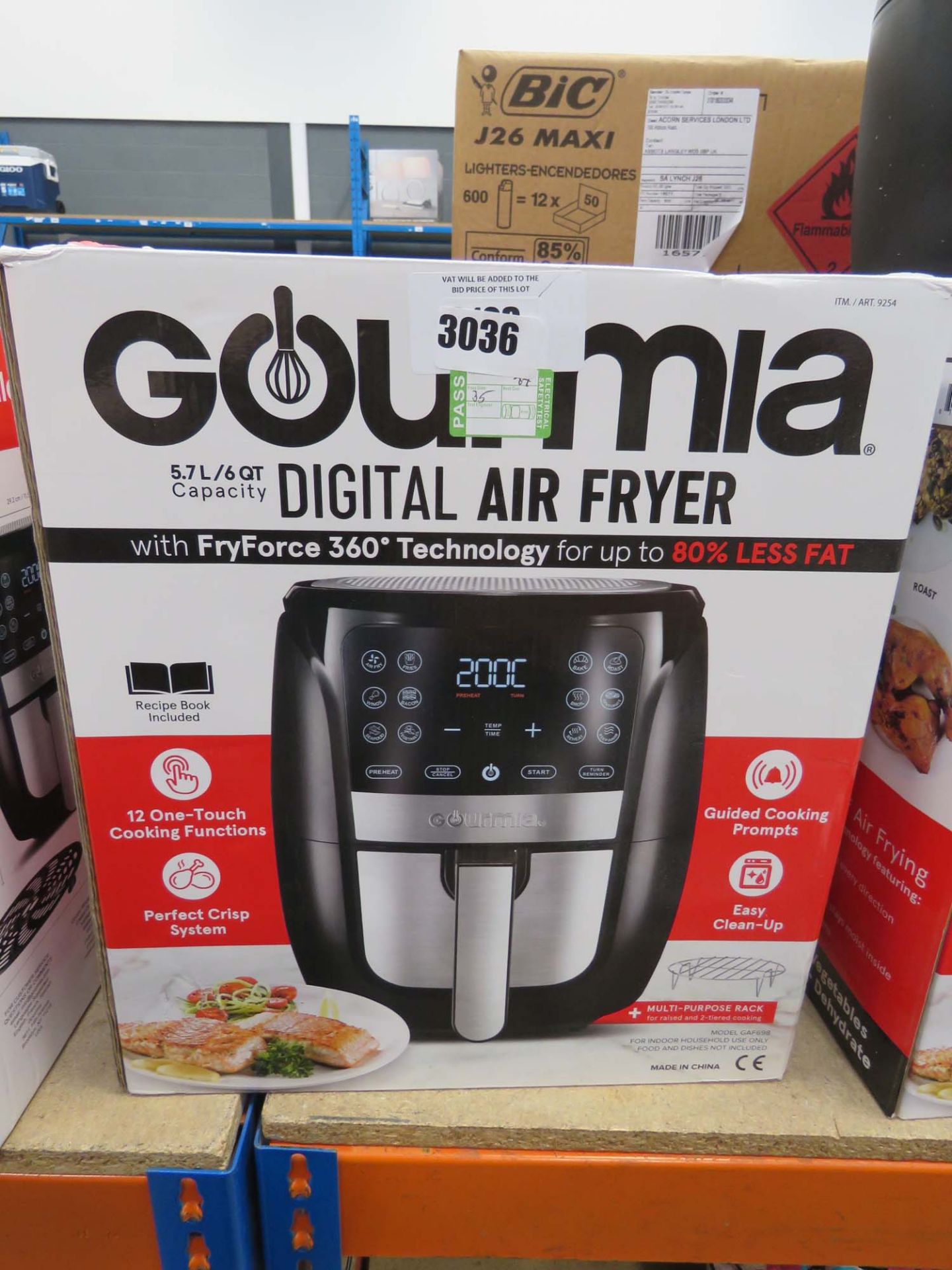 Boxed Gourmia digital air fryer