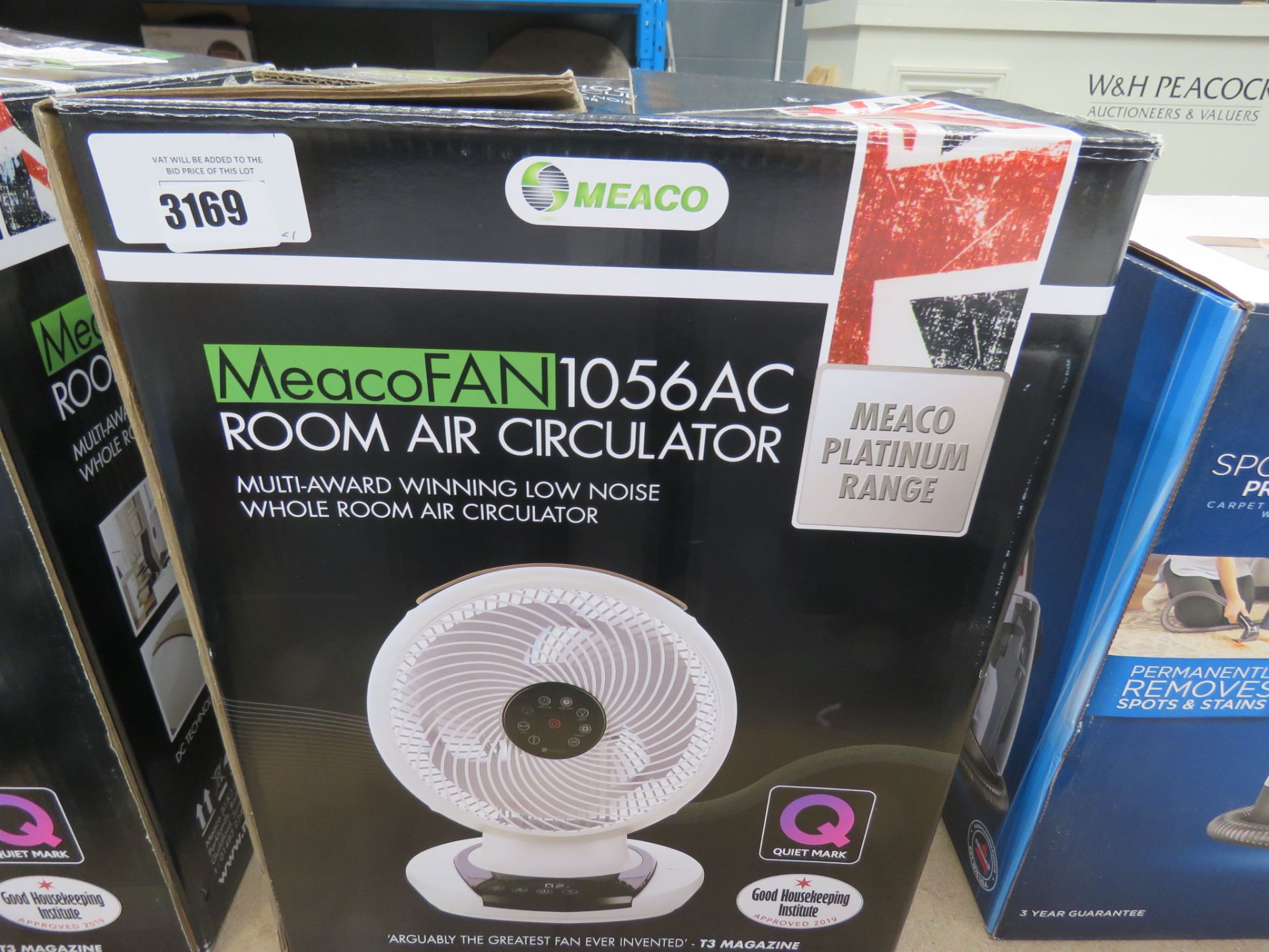 Meaco room air circulator fan with box