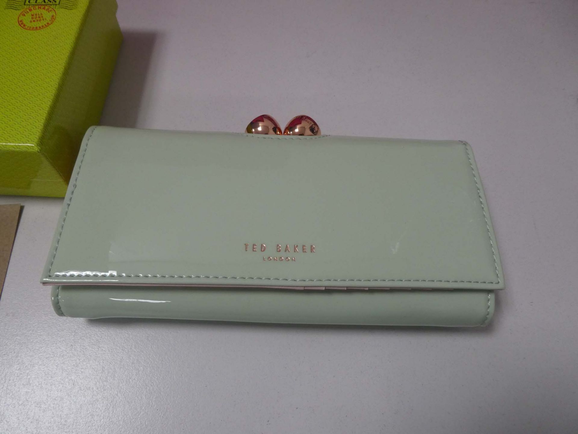 Ted Baker twisted bobble matinee purse in light green - Image 2 of 5