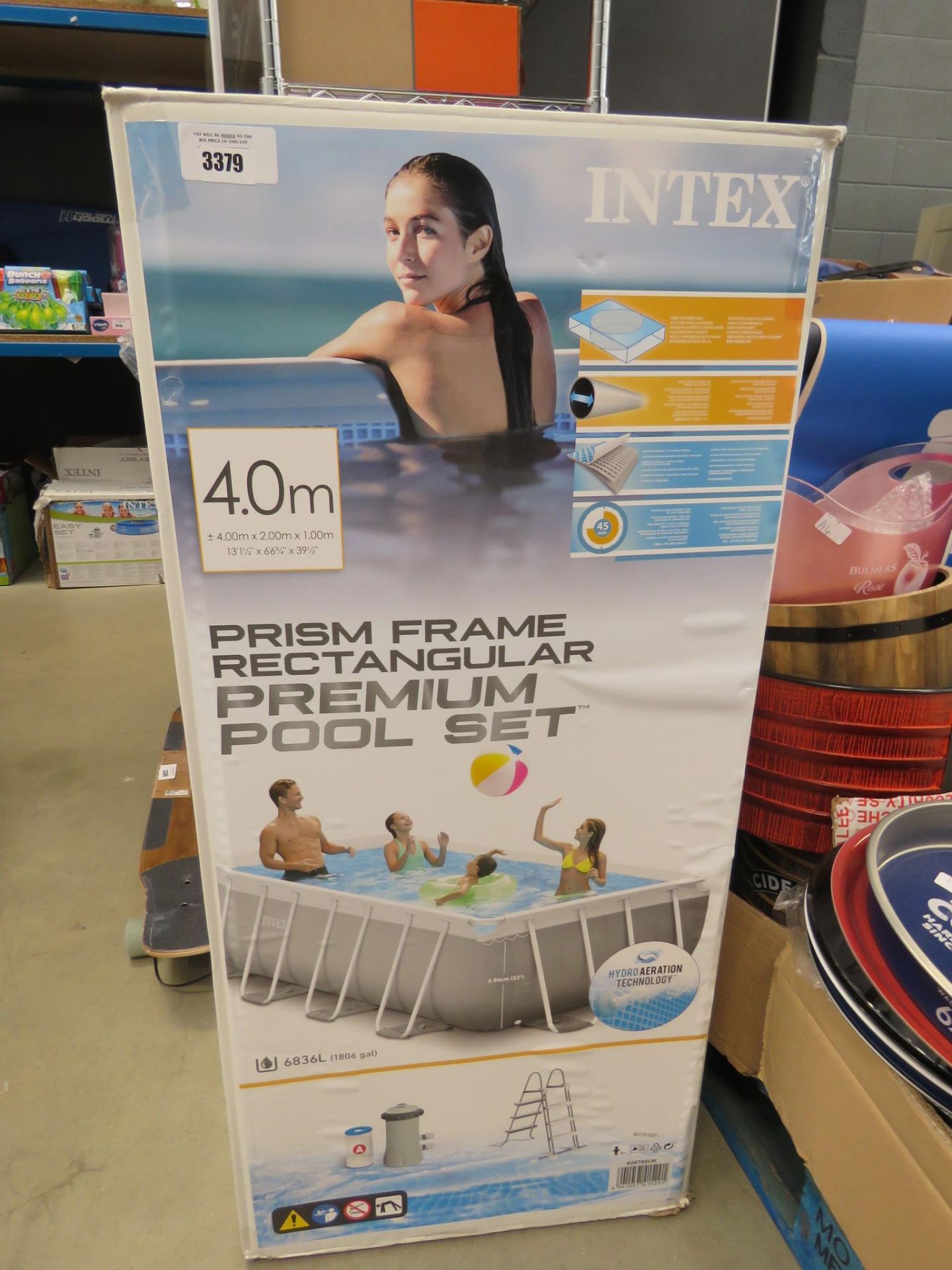 Intex pool set in box